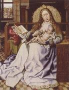 Robert Campin Virgin and Child Befroe a Firescreen oil